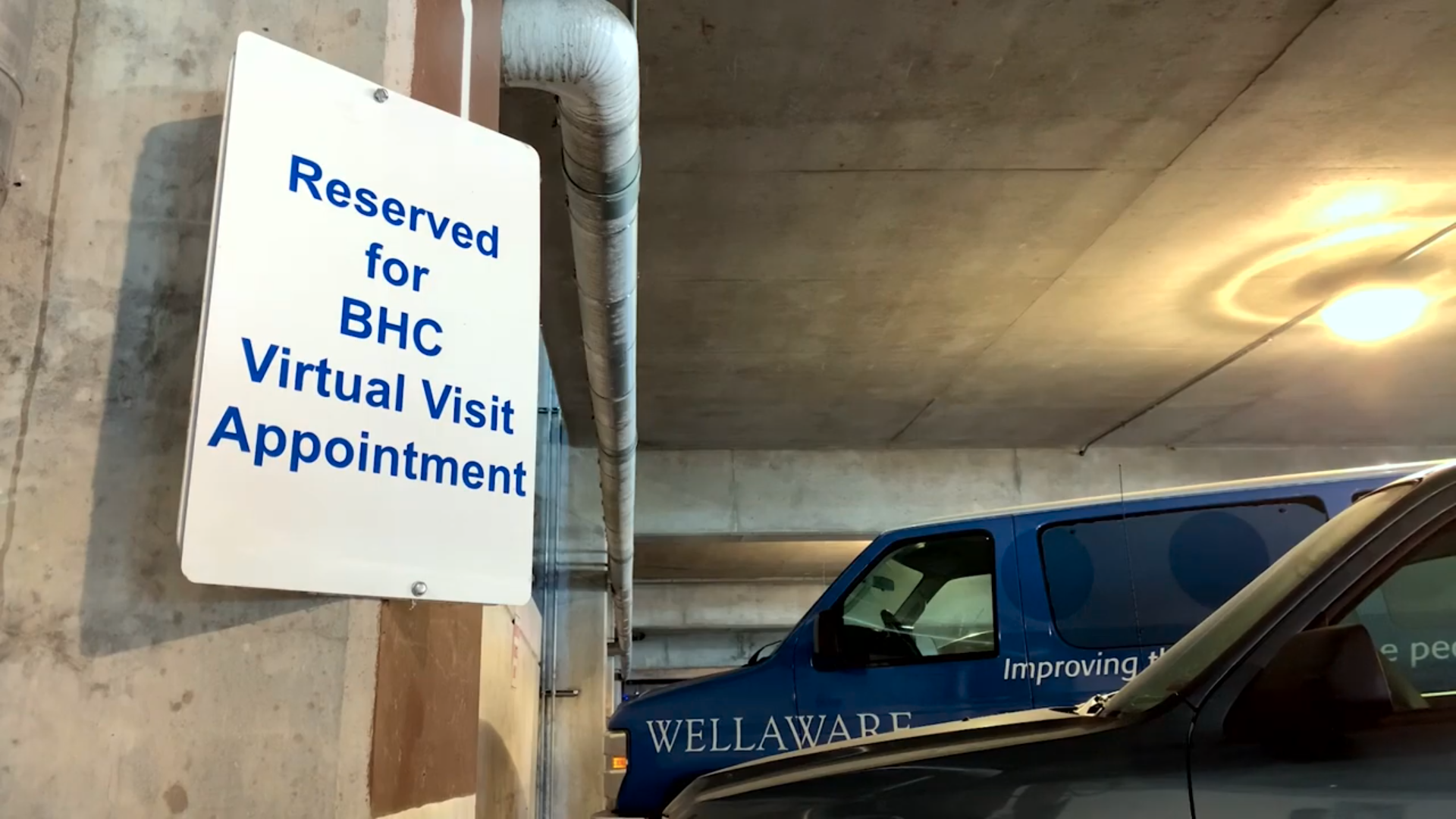 Reserved parking space